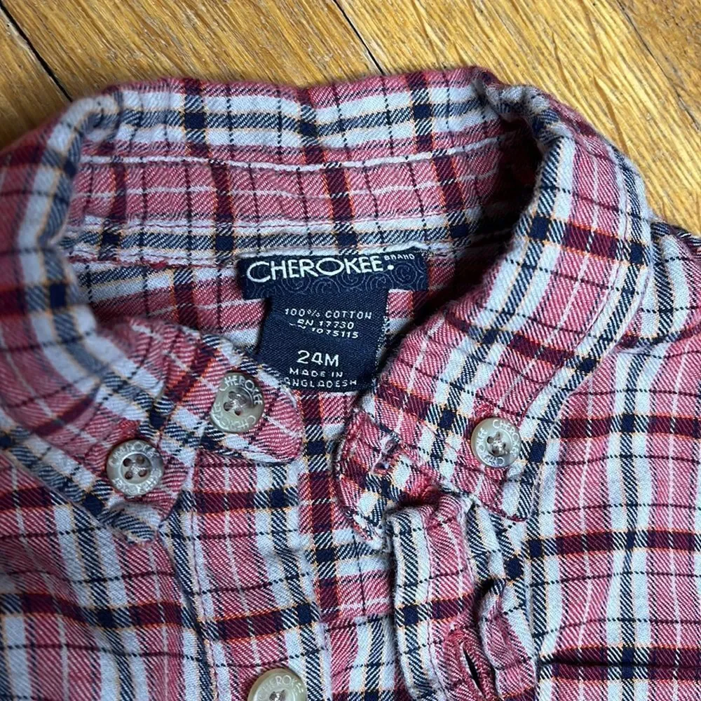3/$15 Baby Boy Flannel Shirt